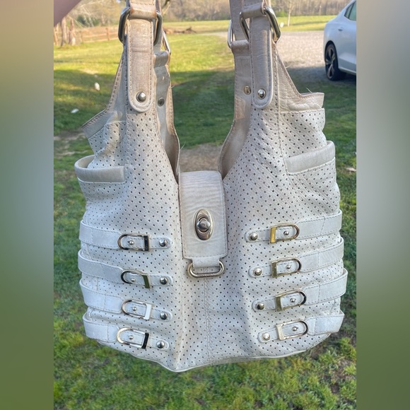 Jimmy Choo Handbags - Vintage Jimmy Choo color beige